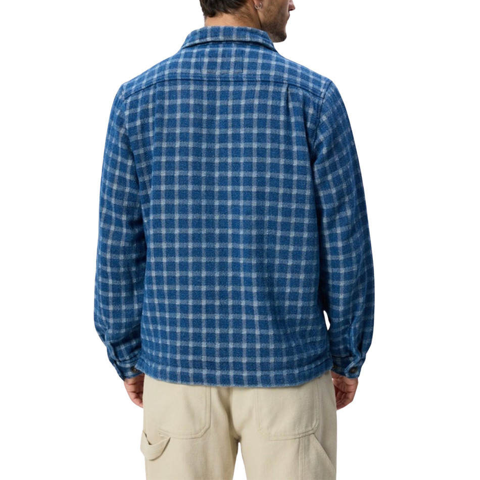 Rhythm Jacquard Check LS Shirt - Indigo