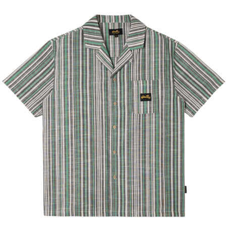 Stan Ray SS Tour Shirt - Black/Green Stripe