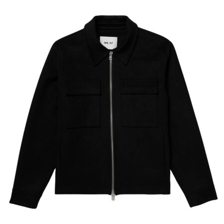 NN07 Alban 8447 Wool-Blend Felt Jacket - Black