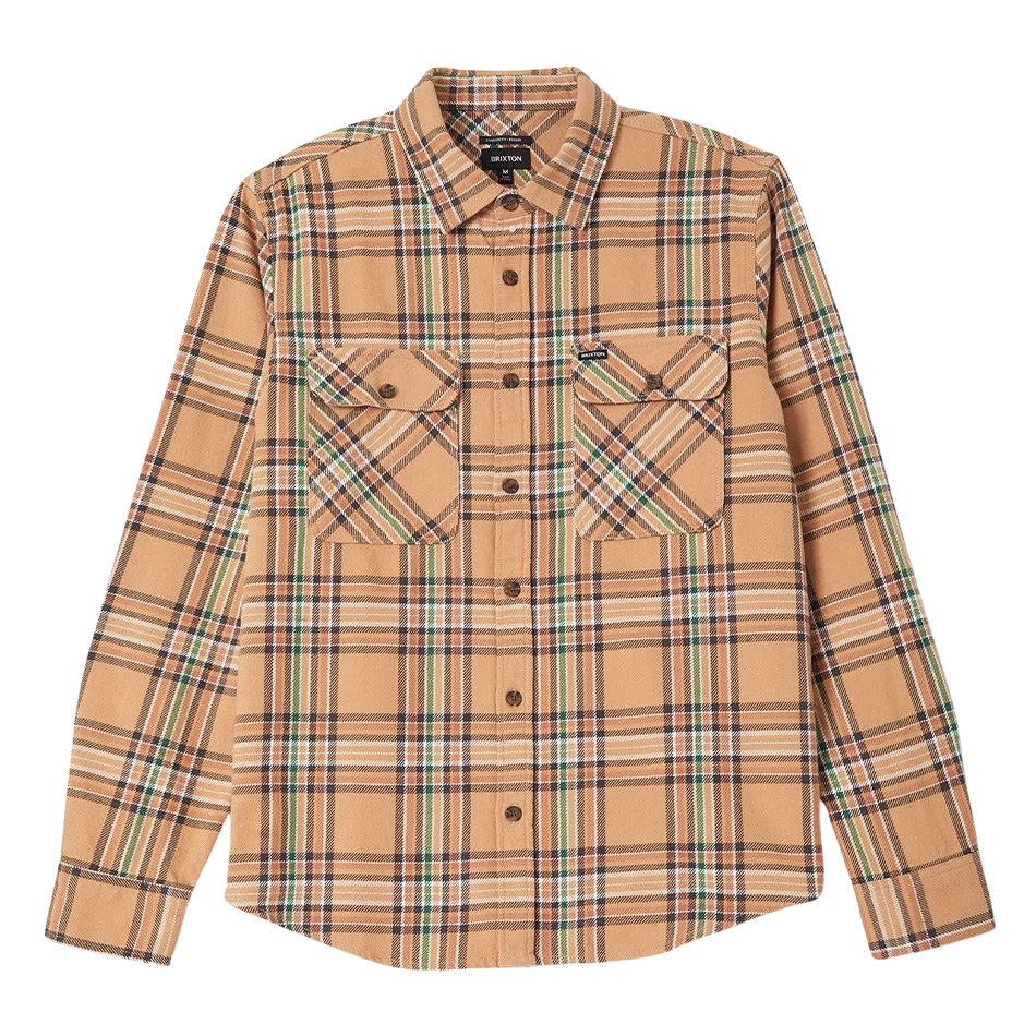 Brixton Bowery Flannel Khaki/Multi