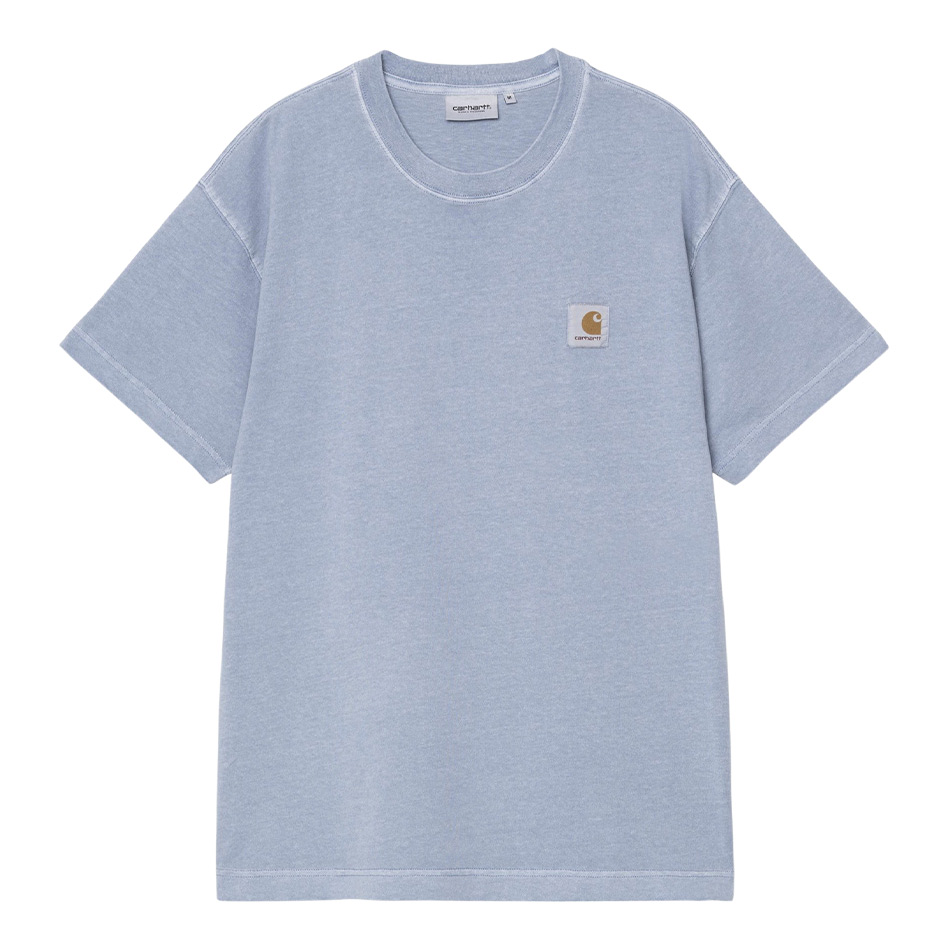 Carhartt S/S Nelson Tee - Gentle Blue Garment Dyed