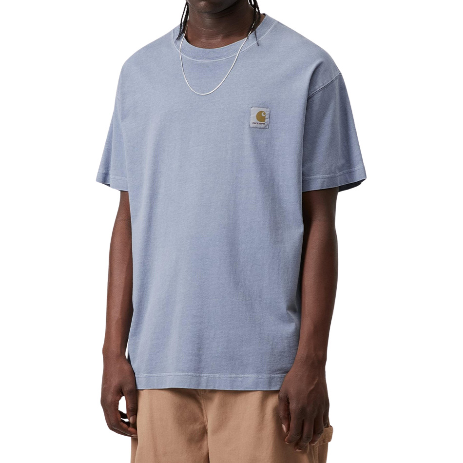 Carhartt S/S Nelson Tee - Gentle Blue Garment Dyed