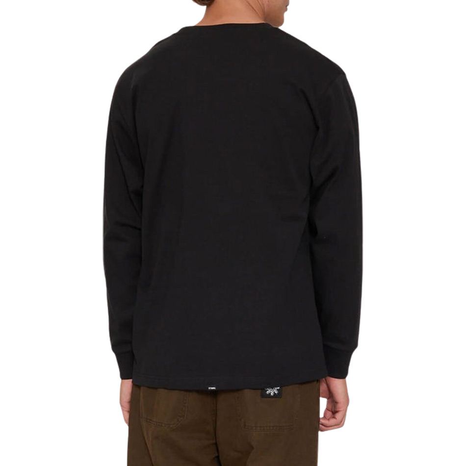 Thrills Military Oversize Long Sleeve Tee - Black