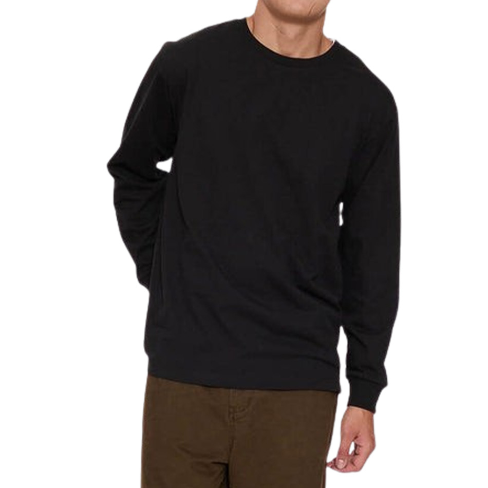 Thrills Military Oversize Long Sleeve Tee - Black