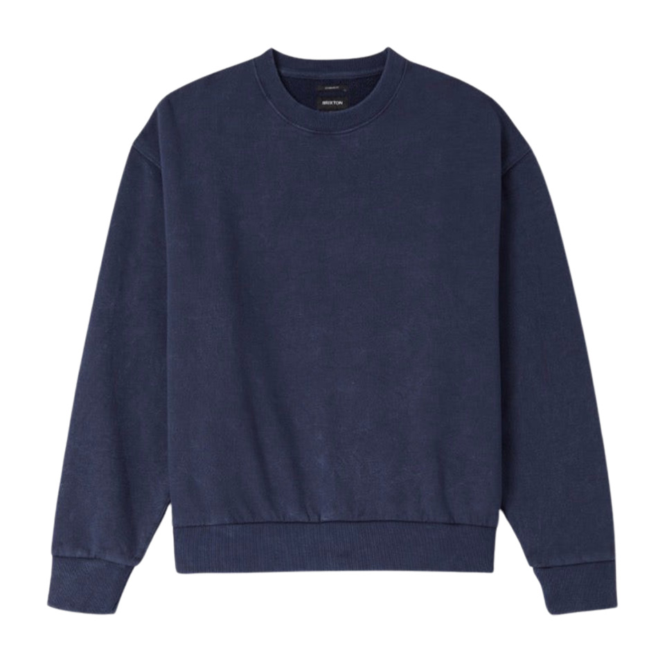 Brixton Baseline Crew Fleece – Washed Navy Vintage Wash