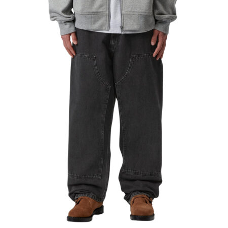 Carhartt Double Knee Smith Denim Pant - Black Stone Washed