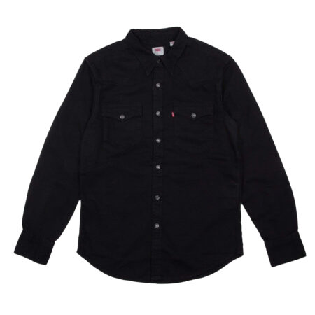 Levi's® Barstow Western Shirt - Marble Black Denim Rinse