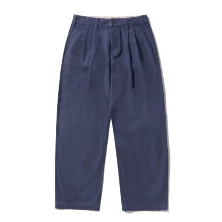 Butter Goods - Pleated Trousers - Washed Navy