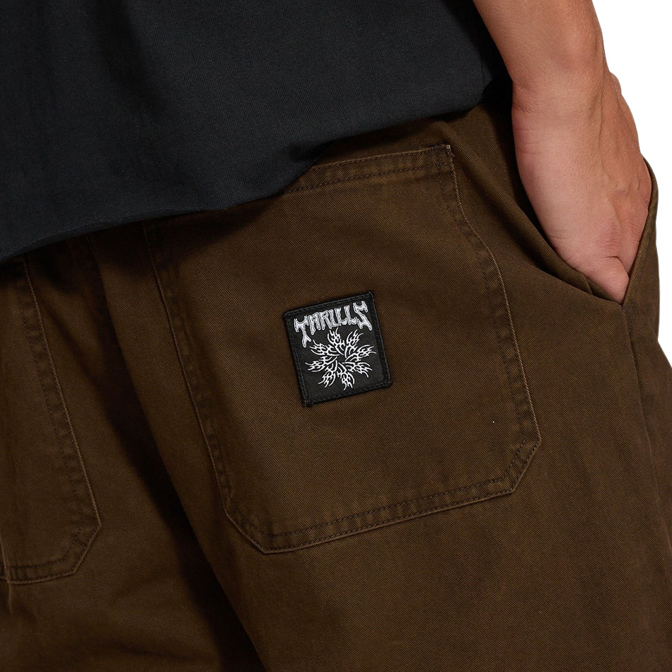 Thrills Stagger Big Slacker Cropped Pant - Postal Brown
