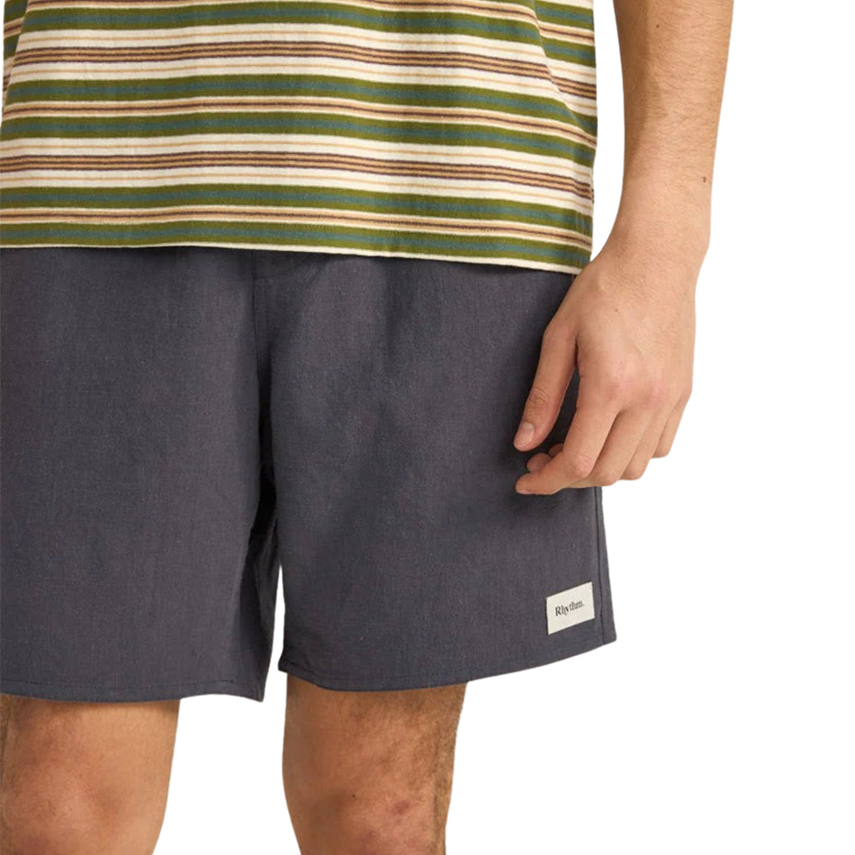 Rhythm Textured Linen Jam - Navy