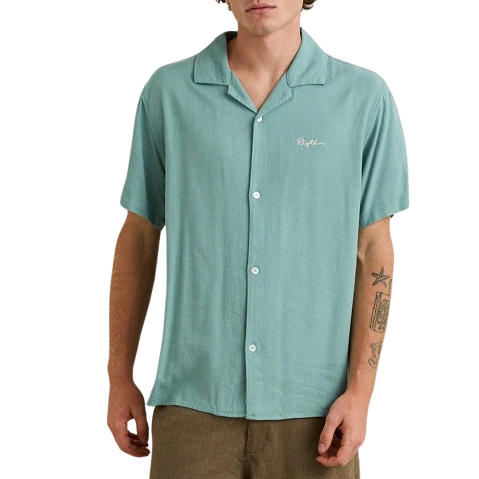 Rhythm Lucas SS Shirt - Seafoam