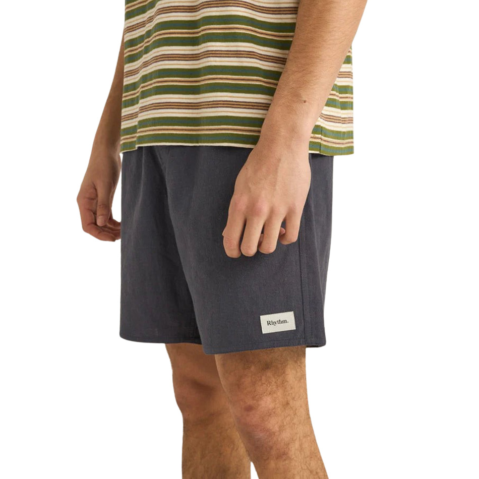 Rhythm Textured Linen Jam - Navy