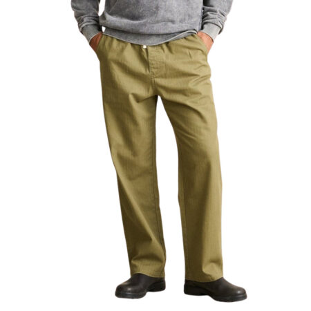 Rhythm Essential Herringbone Jam Pant - Olive