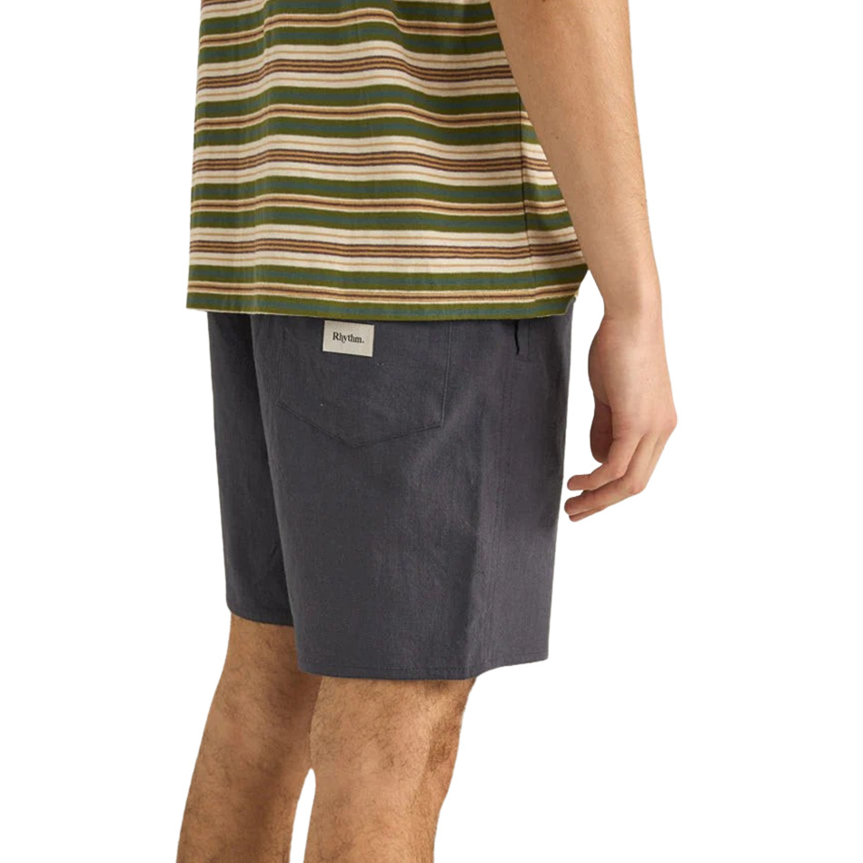 Rhythm Textured Linen Jam - Navy