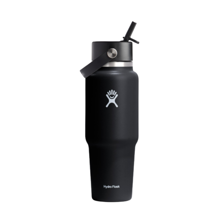 Hydro Flask 32 Oz Wide Flex Straw Travel Bottle - Black