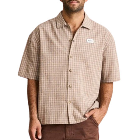 Rhythm Frequency Check SS Shirt - Caramel