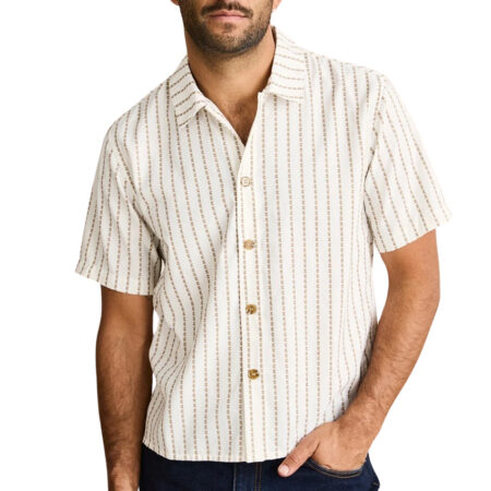Rhythm Vacation Stripe Crop SS Shirt - Multi