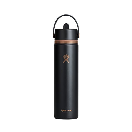 Hydro Flask 24 oz. (709mL) Wide Mouth w/ Flex Straw Cap - Black