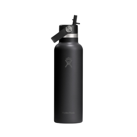 Hydro Flask 21 oz. (621mL) Standard Mouth w/ Flex Straw Cap - Black
