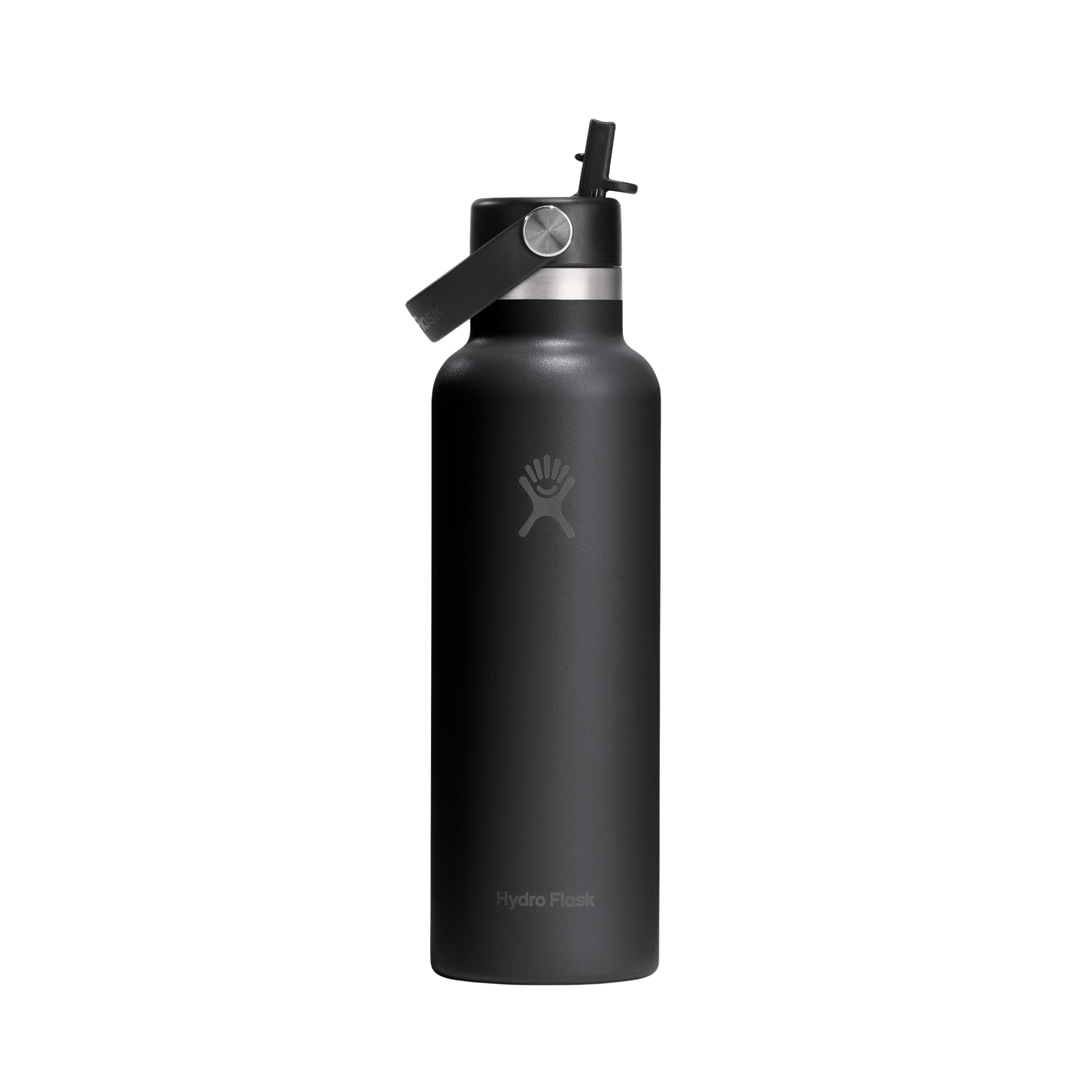 Hydro Flask 21 oz. (621mL) Standard Mouth w/ Flex Straw Cap - Black