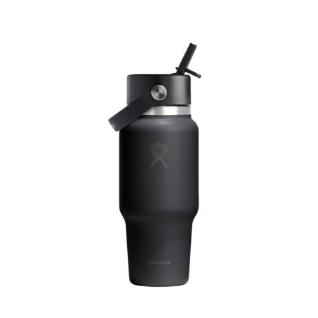 Hydro Flask 24 Oz Wide Flex Straw Travel Bottle - Black
