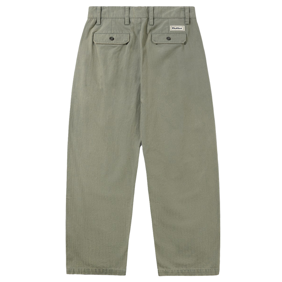 Butter Goods Pleated Trousers - Washed Fatigue