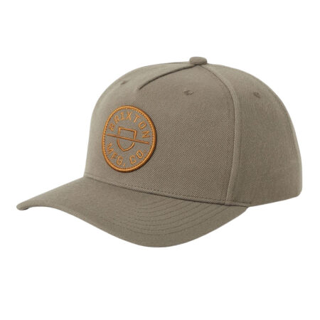 Brixton Crest C MP Snapback - Dark Olive/Caramel