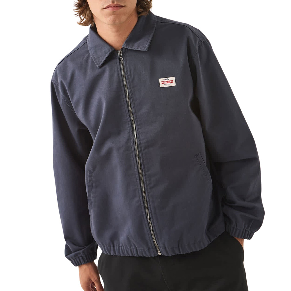 Brixton Trademark LW Garage Zip Jacket - Washed Navy