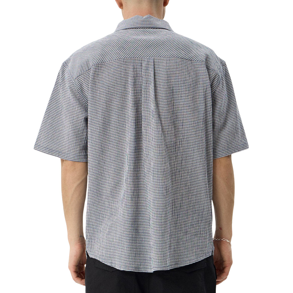 Afends Independent Short Sleeve Shirt - Navy Check