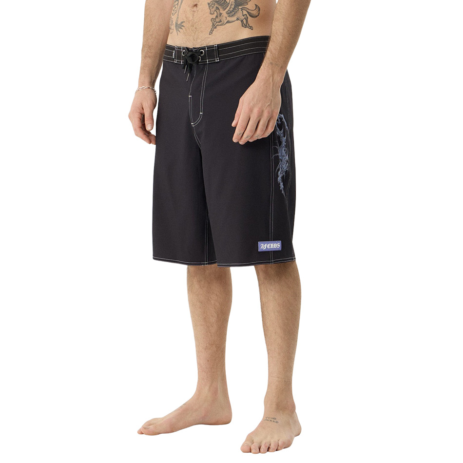 Afends Scorpius Surf Related V2 Boardshort 22" - Black