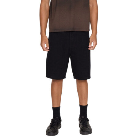 Thrills Stagger Big Slacker Cropped Short - Black