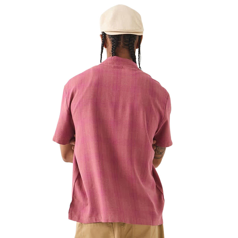 Brixton Century S/S Shirt - Pink Shadow Plaid
