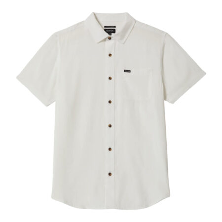 Brixton Charter Slub S/S Shirt - Off White