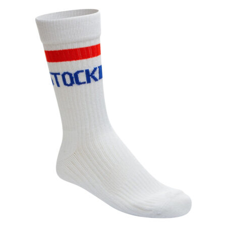 Birkenstock Cotton Crew Stripe Socks - White/Red/Blue