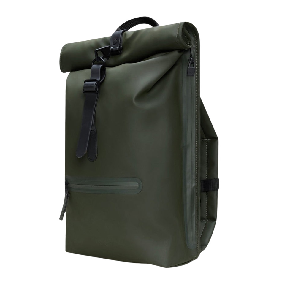 Rains Rolltop Rucksack - Green