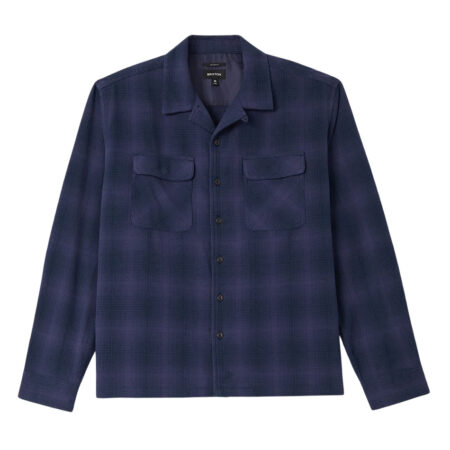 Brixton Century Overshirt - Blue/Navy Shadow
