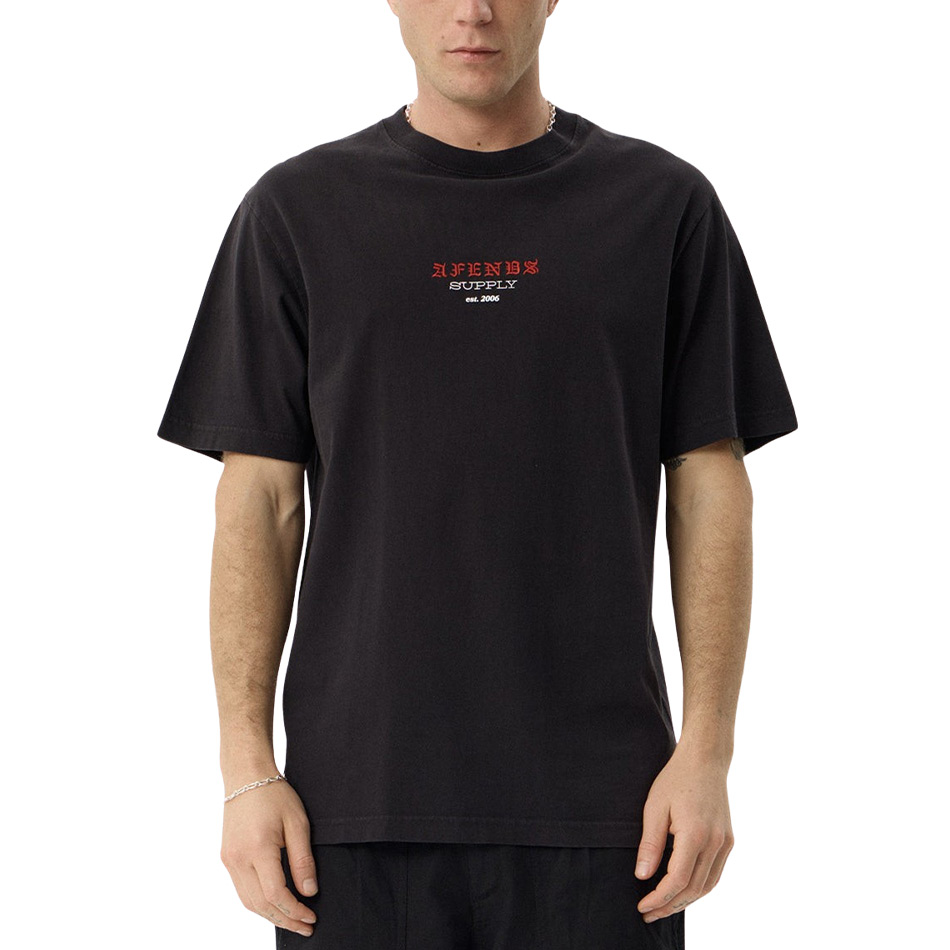Afends Anniversary Retro Tee - Stone Black