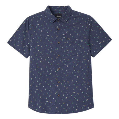 Brixton Charter Print S/S Shirt - Washed Navy/Micro Floral
