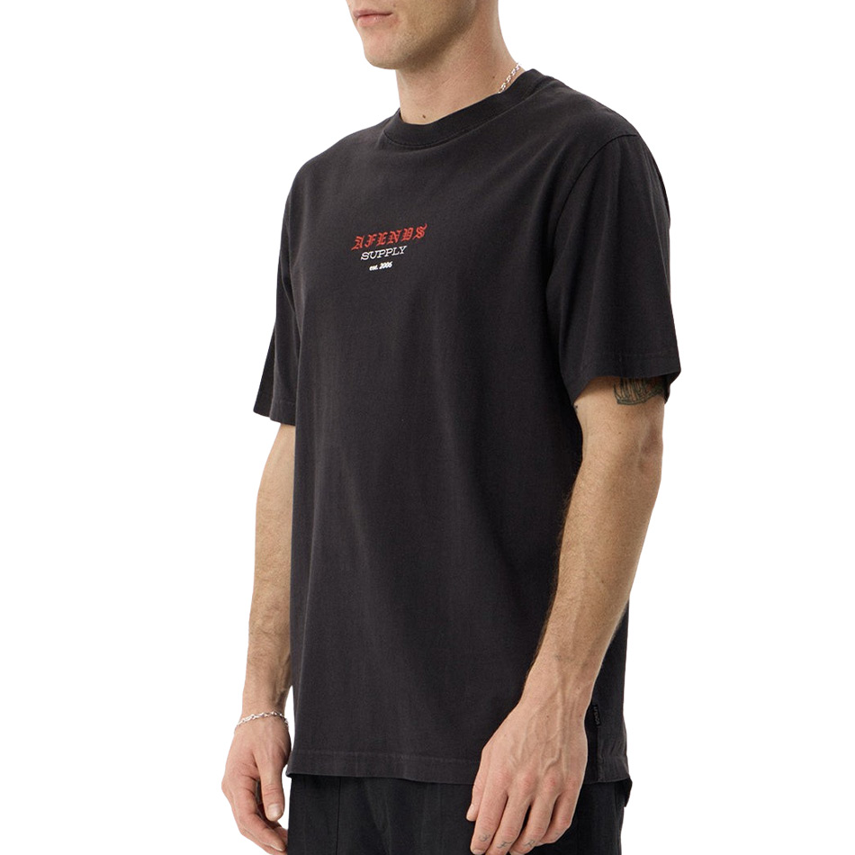 Afends Anniversary Retro Tee - Stone Black