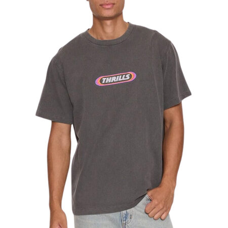 Thrills Built To Win Embro Merch Tee - Marble Black