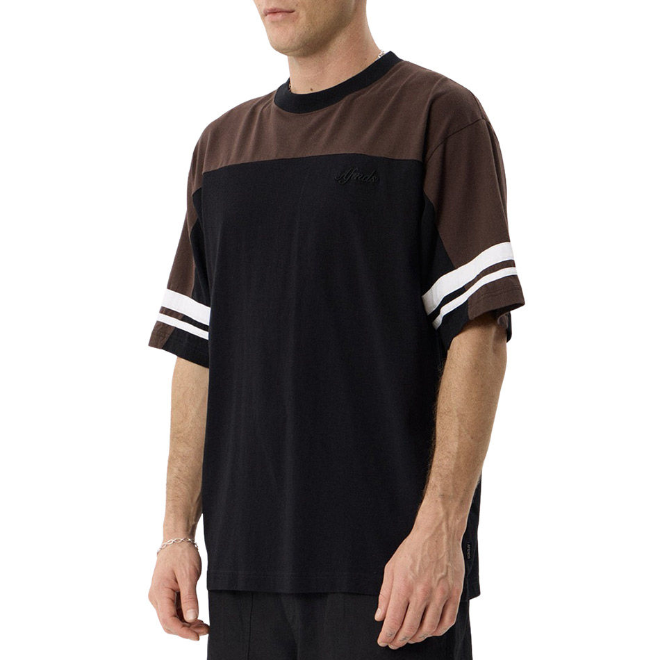 Afends Origin Boxy Vintage Tee - Black