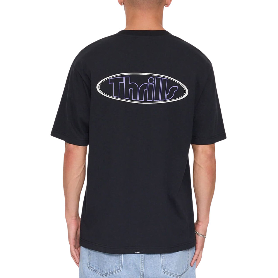 Thrills Val For The Win Oversize Tee - Faded Black