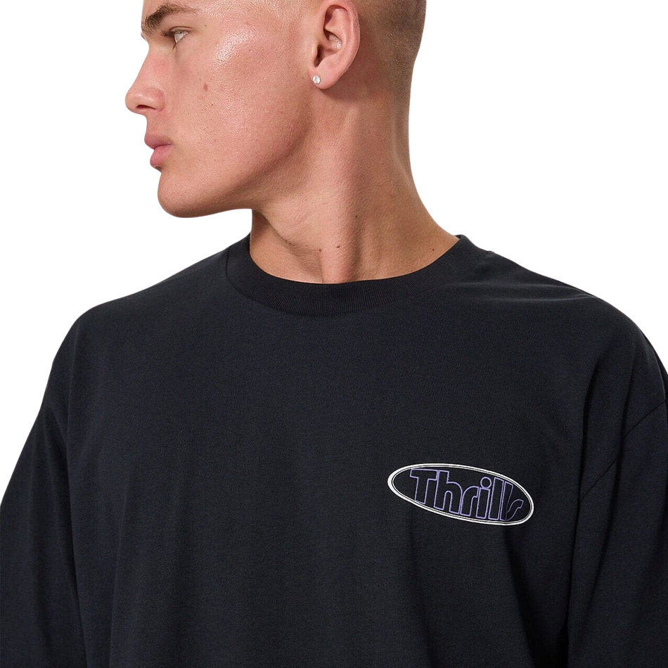 Thrills Val For The Win Oversize Tee - Faded Black