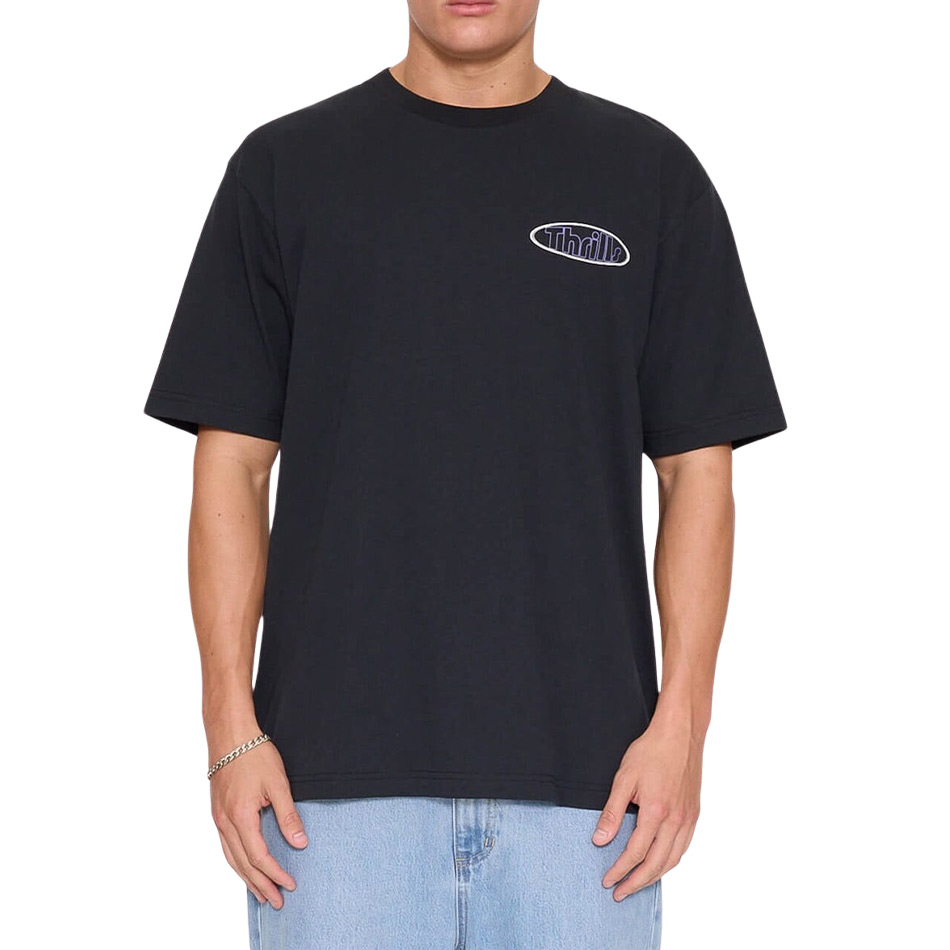 Thrills Val For The Win Oversize Tee - Faded Black