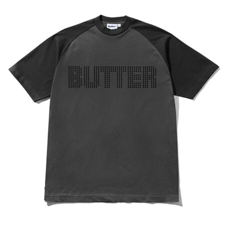 Butter Goods - Witness Raglan Tee - Black/Dark Grey