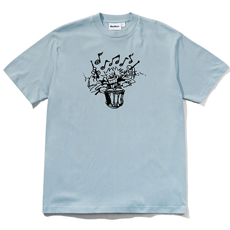 Butter Goods - Blaring Tee - Grey Blue