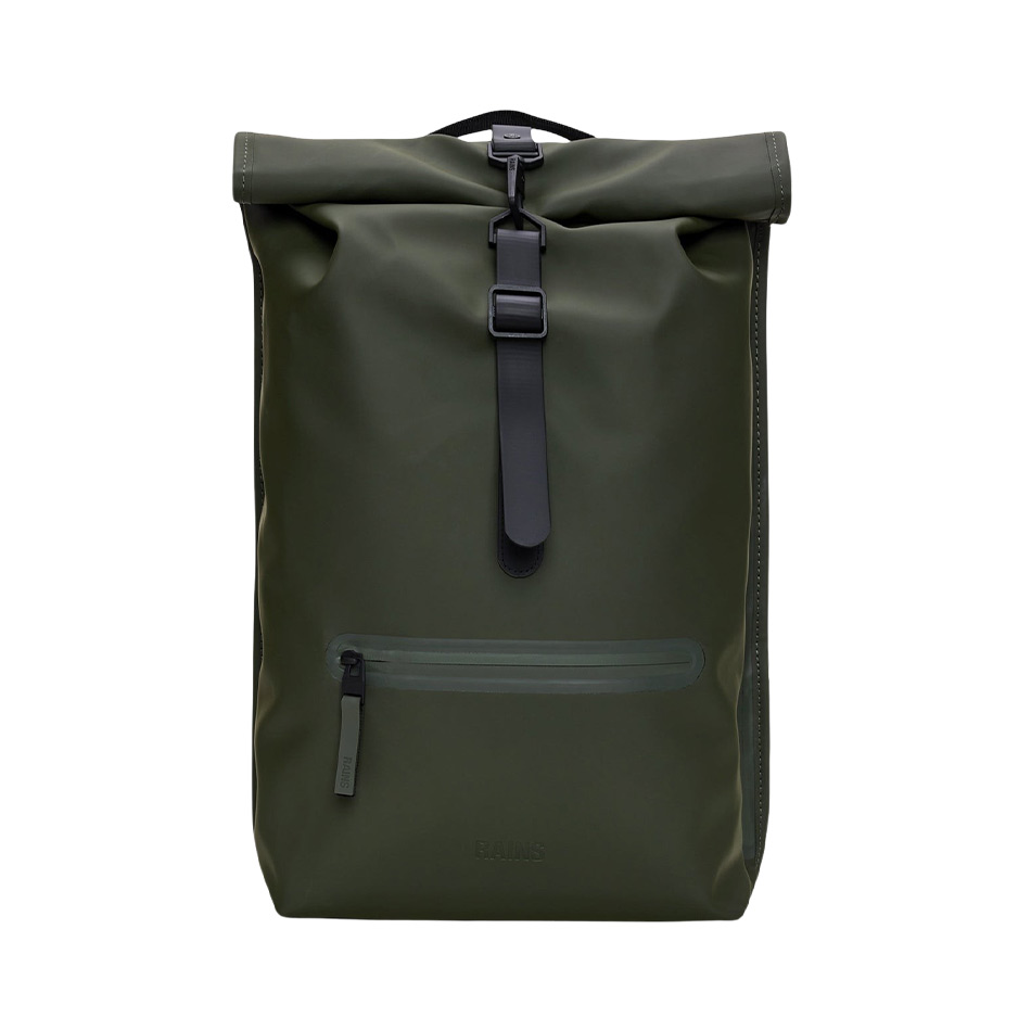 Rains Rolltop Rucksack - Green