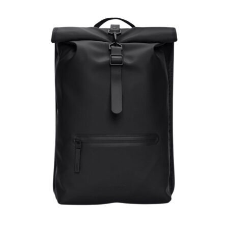 Rains Rolltop Rucksack - Black