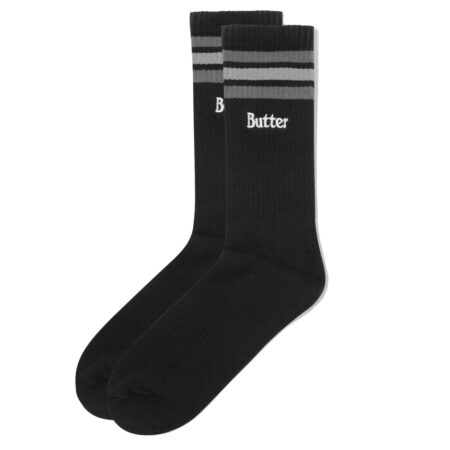 Butter Goods - Stripe Socks - Black 9