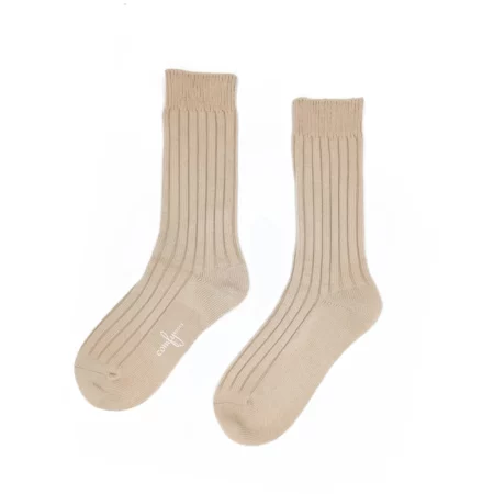Comfy Socks Alfred Knitted Socks - Nude